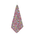 Groovy Girly Peace Pattern Print Hand Towel