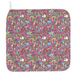 Groovy Girly Peace Pattern Print Hand Towel