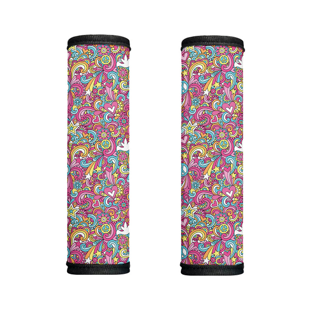Groovy Girly Peace Pattern Print Handle Covers