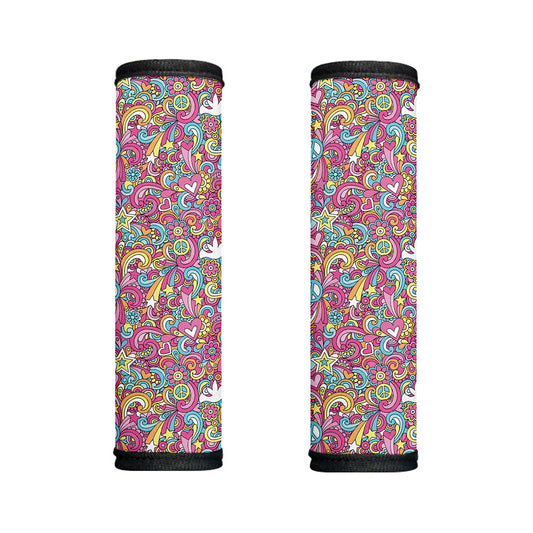 Groovy Girly Peace Pattern Print Handle Covers