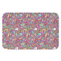 Groovy Girly Peace Pattern Print Indoor Door Mat
