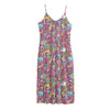 Groovy Girly Peace Pattern Print Jersey Midi Cami Dress