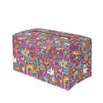 Groovy Girly Peace Pattern Print Leather Tissue Box Cover