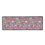 Groovy Girly Peace Pattern Print Long Kitchen Mat