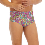 Groovy Girly Peace Pattern Print Men's Briefs