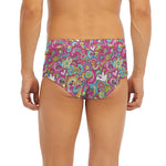 Groovy Girly Peace Pattern Print Men's Briefs
