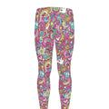 Groovy Girly Peace Pattern Print Men's Leggings