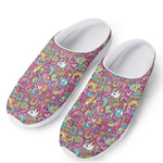 Groovy Girly Peace Pattern Print Mesh Casual Shoes