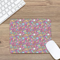 Groovy Girly Peace Pattern Print Mouse Pad