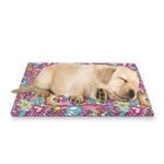 Groovy Girly Peace Pattern Print Pet Cooling Mat Cover