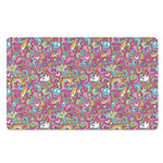 Groovy Girly Peace Pattern Print Polyester Doormat