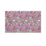 Groovy Girly Peace Pattern Print Polyester Flag