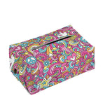 Groovy Girly Peace Pattern Print Rectangle Tissue Box Cover