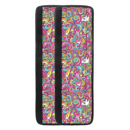 Groovy Girly Peace Pattern Print Refrigerator Handle Covers