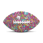 Groovy Girly Peace Pattern Print Rugby Ball