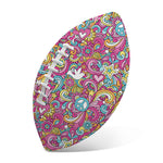 Groovy Girly Peace Pattern Print Rugby Ball