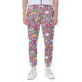 Groovy Girly Peace Pattern Print Joggers