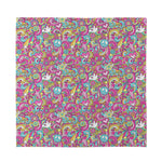 Groovy Girly Peace Pattern Print Silk Bandana