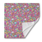 Groovy Girly Peace Pattern Print Silk Bandana