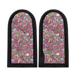Groovy Girly Peace Pattern Print Skillet Handle Cover