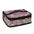 Groovy Girly Peace Pattern Print Small Lunch Bag