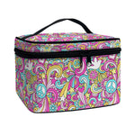 Groovy Girly Peace Pattern Print Travel Makeup Bag