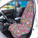 Groovy Girly Peace Pattern Print Waterproof Car Seat Cover