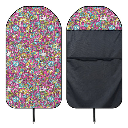 Groovy Girly Peace Pattern Print Waterproof Car Seat Cover
