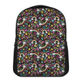 Groovy Hippie Peace Pattern Print Casual Backpack