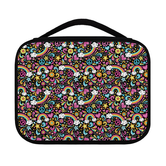 Groovy Hippie Peace Pattern Print Classic Bible Case