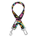 Groovy Hippie Peace Pattern Print Dog Seat Belt
