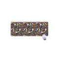 Groovy Hippie Peace Pattern Print Extended Mouse Pad