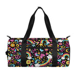 Groovy Hippie Peace Pattern Print Gym Bag