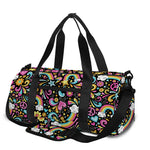 Groovy Hippie Peace Pattern Print Gym Bag
