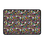 Groovy Hippie Peace Pattern Print Kitchen Mat