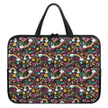 Groovy Hippie Peace Pattern Print Laptop Sleeve With Handle