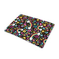 Groovy Hippie Peace Pattern Print Pet Cooling Mat Cover