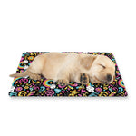 Groovy Hippie Peace Pattern Print Pet Cooling Mat Cover
