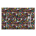 Groovy Hippie Peace Pattern Print Placemat
