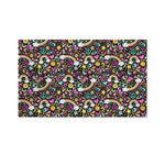 Groovy Hippie Peace Pattern Print Polyester Flag
