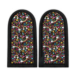Groovy Hippie Peace Pattern Print Skillet Handle Cover