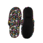 Groovy Hippie Peace Pattern Print Slippers