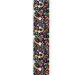 Groovy Hippie Peace Pattern Print Table Runner