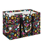 Groovy Hippie Peace Pattern Print Utility Tote Bag