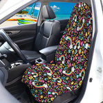 Groovy Hippie Peace Pattern Print Waterproof Car Seat Cover