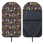Groovy Hippie Peace Pattern Print Waterproof Car Seat Cover