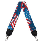 Grunge American Flag Pattern Print Bag Strap