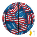 Grunge American Flag Pattern Print Basketball