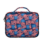 Grunge American Flag Pattern Print Briefcase Bible Bag