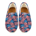 Grunge American Flag Pattern Print Casual Shoes
